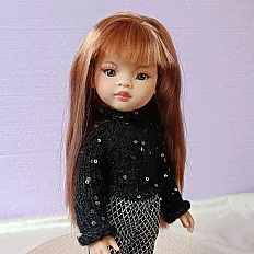 Set odjeće za lutke Paola Reina - top sa šljokicama i pantalone — minijatura 1