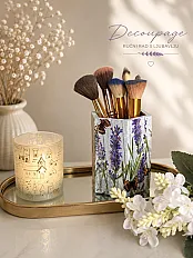 Decoupage držač za četkice/organizator — thumbnail 1