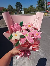 Roze plišani buket  — thumbnail 1