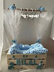 Baby box s puffy pletenom dekicom i mini ofingercima — thumbnail 1