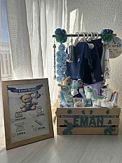Premium Baby Box s Imenom – Unikatni Poklon za Bebu — minijatura 1