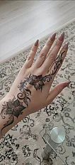 Henna art - Botanical floral pattern — minijatura 1