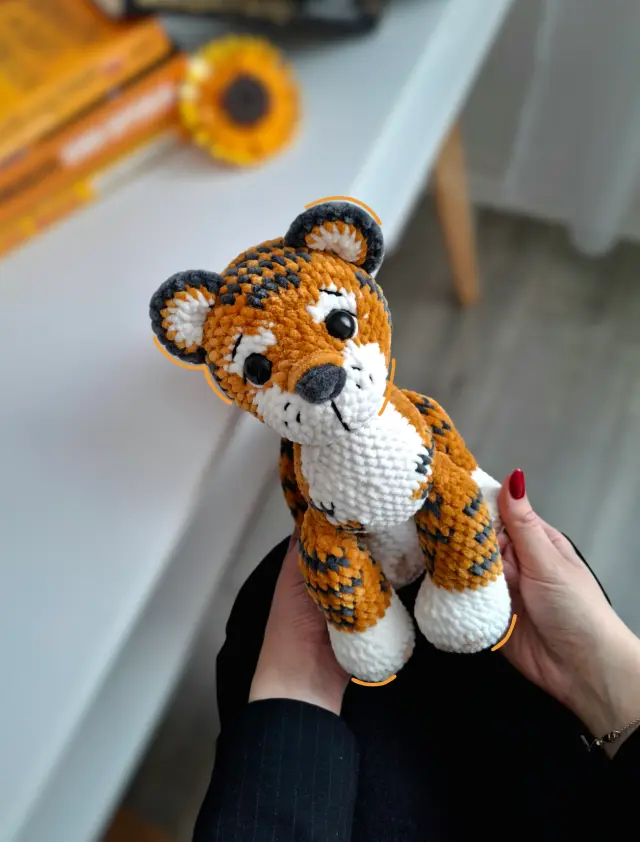Heklana igračka tigar
