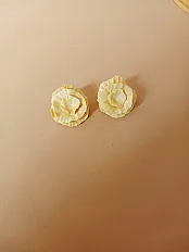 LENTA Stud Naušnice | Butter Žuta — minijatura 1