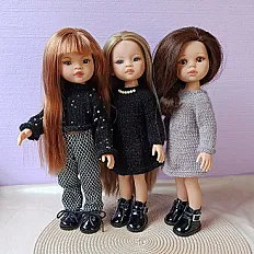 Set odjeće za lutke Paola Reina - top sa šljokicama i pantalone — minijatura 2