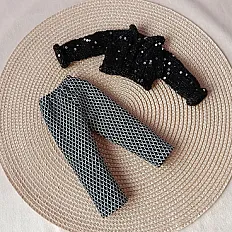 Set odjeće za lutke Paola Reina - top sa šljokicama i pantalone — minijatura 7