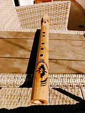 Native American Style flauta - Jasen (Mid A) - Ručni rad — thumbnail 5