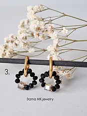 Naušnice Black 3in1 — minijatura 3