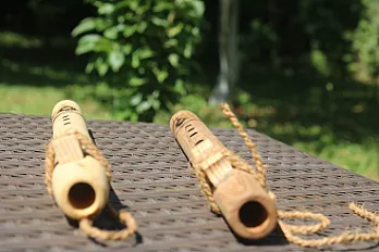 Native American Style flauta,  Hrast (Mid Ab/G#) - Ručni rad — thumbnail 5