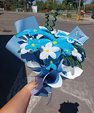 Plavi plišani buket — thumbnail 2