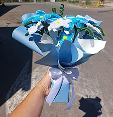 Plavi plišani buket — thumbnail 4