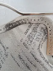 Siva rucno radjena torba | Handmade | Metalni okvir — thumbnail 4