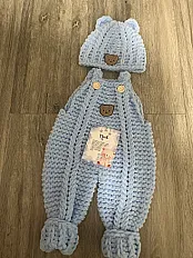 Ručno pletene baby tregerice — minijatura 2