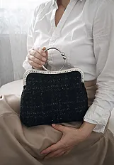 Noir tweed bag — minijatura 2