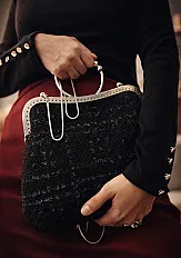 Noir tweed bag — minijatura 3