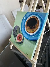 Umjetnička slika, Letnja kafa — minijatura 2