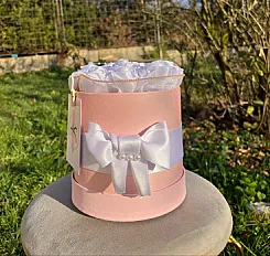 Rose Box – Bijele satenske ruže u kutiji — thumbnail 3