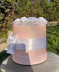 Rose Box – Bijele satenske ruže u kutiji — thumbnail 2