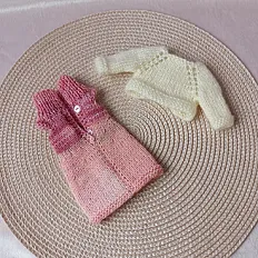 Set odjeće za lutke Paola Reina - ombre haljina i bolero — minijatura 6